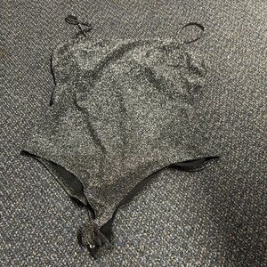 Forever 21 metallic bodysuit M // 051892